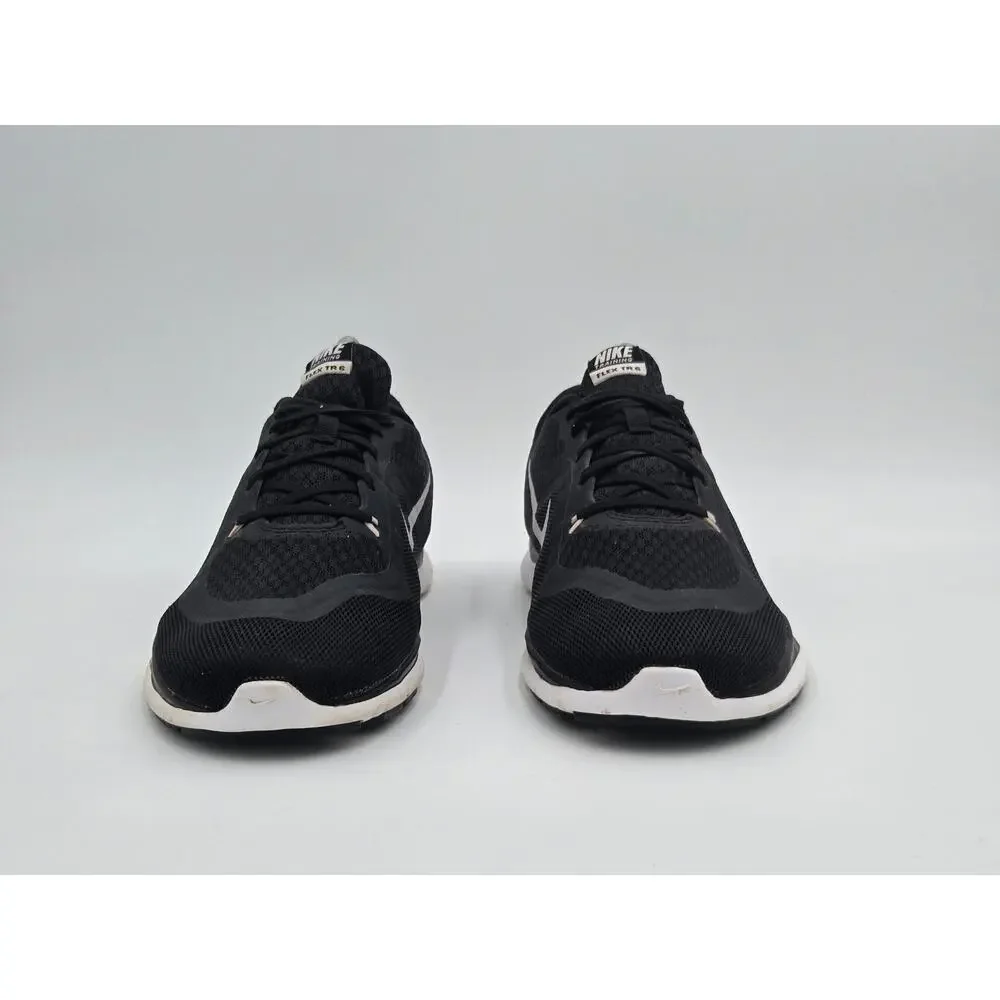 Nike Flex Trainer 6 Women’s Size 9 Black White Athletic Shoes 831217-001